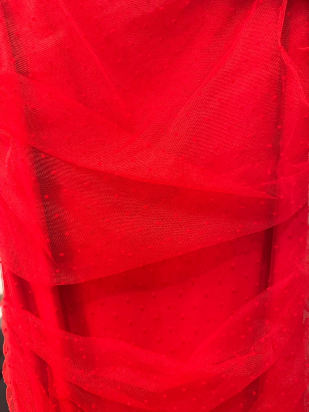 MAJORELLE Red Off-Shoulder Ruched Mini Dress - Picture 3 of 3